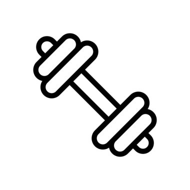 spor salonu vektörü ince çizgi simgesi