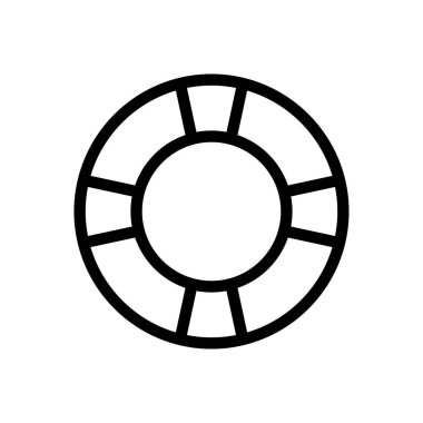 yaşam vektörü ince çizgi simgesi