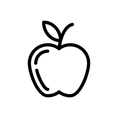 meyve vektörü ince çizgi simgesi