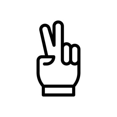 El vektörü ince çizgi simgesi