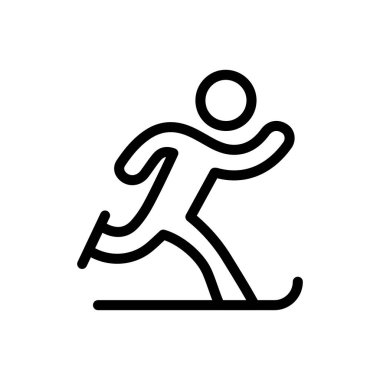 buz vektörü ince çizgi simgesi