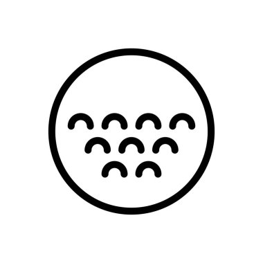 top vektörü ince çizgi simgesi