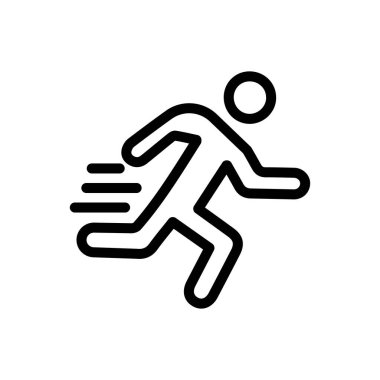 hızlı vektör ince çizgi simgesi