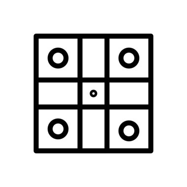 oyun vektörü ince çizgi simgesi