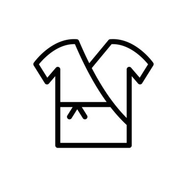 giysi vektörü ince çizgi simgesi