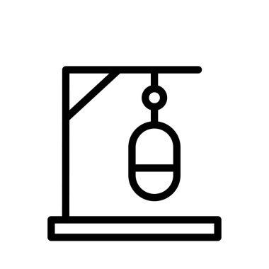 torpido vektörü ince çizgi simgesi