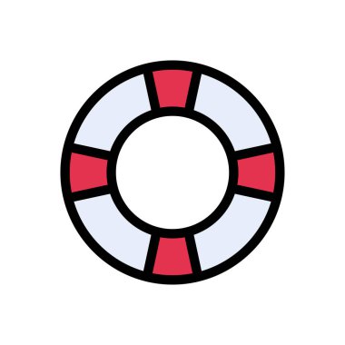 yaşam vektörü düz renk simgesi