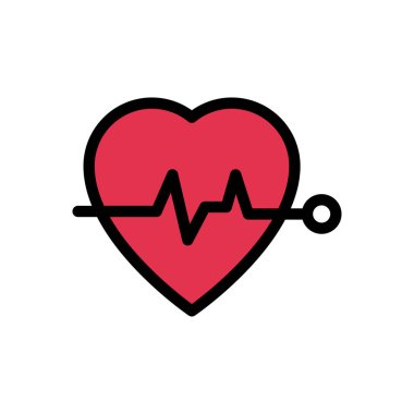 sağlık vektörü düz renk simgesi