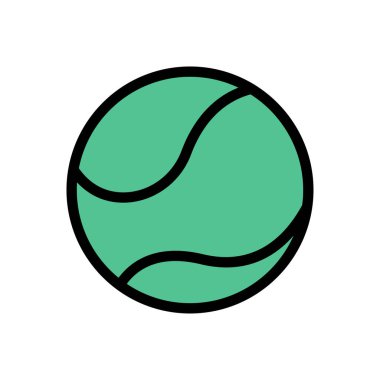 spor vektörü düz renk simgesi