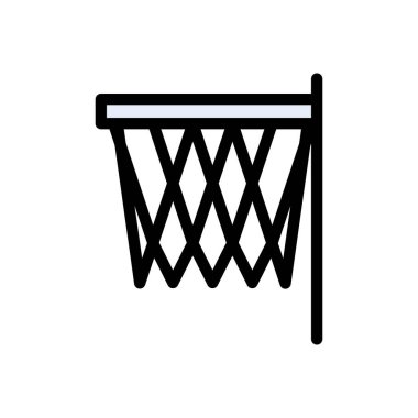 spor vektörü düz renk simgesi