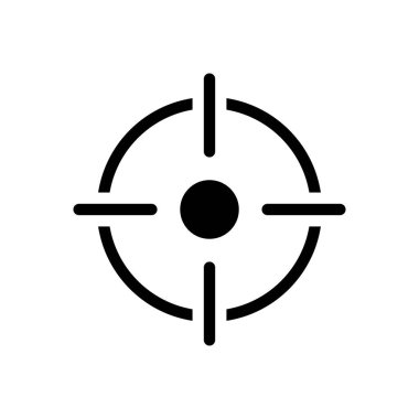 hedef vektör düz simge