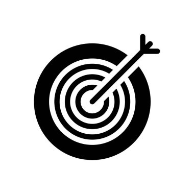 hedef vektör düz simge