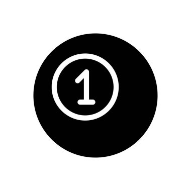 snooker vektör kabartma düz simgesi