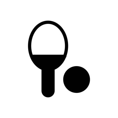 Tenis vektörü düz simgesi