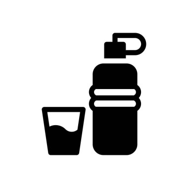 içeçek vektör düz simgesi