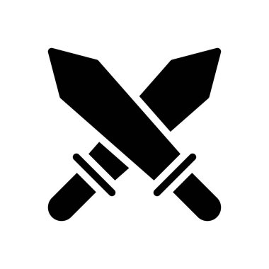 savaş vektörü sembolü düz simgesi