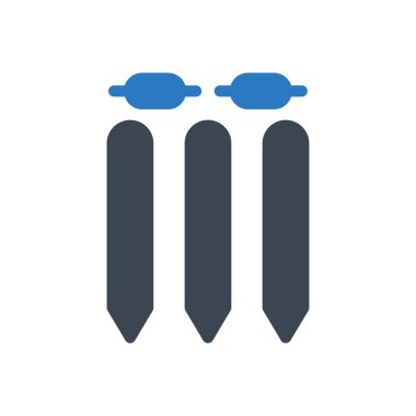 wicket vektör renk simgesi