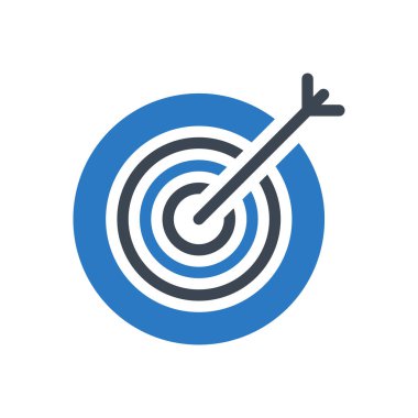 hedef vektör renk simgesi