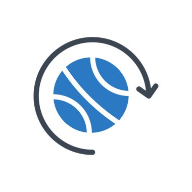 spor vektörü renk simgesi