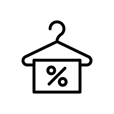 satış vektörü ince çizgi simgesi