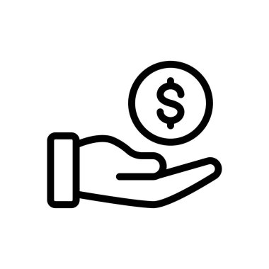 çevrimiçi vektör ince çizgi simgesi