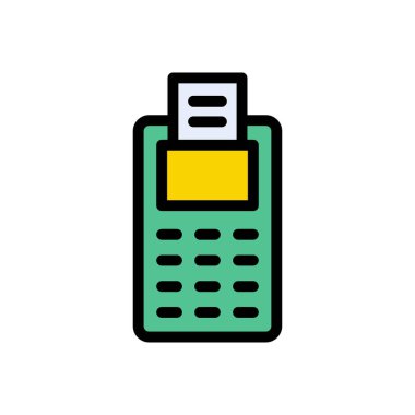 e ticaret vektörü düz renk simgesi