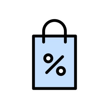 alışveriş vektörü düz renk simgesi