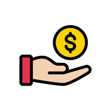 çevrimiçi vektör düz renk simgesi