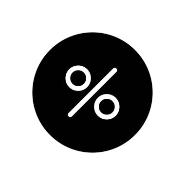 satış vektörü glyph düz simgesi