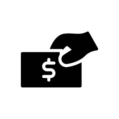 Dolar vektör sembolü düz simge