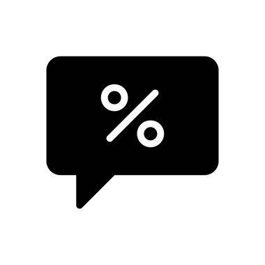 satış vektörü glyph düz simgesi