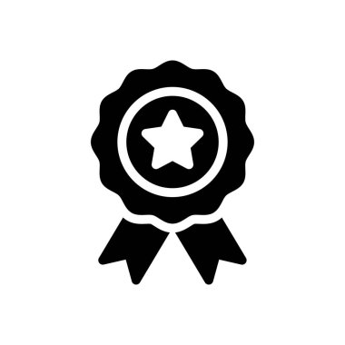 Rozet vektör düz simgesi