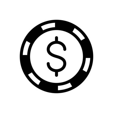 Bozuk paralar vektör düz simgesi