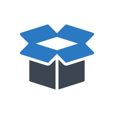 karton vektör renk simgesi