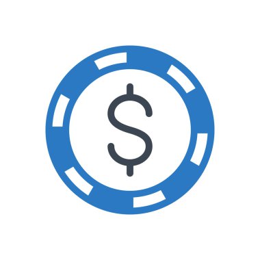 Bozuk paralar vektör renk simgesi