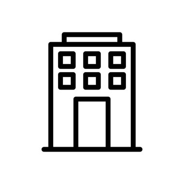 ofis vektörü ince çizgi simgesi