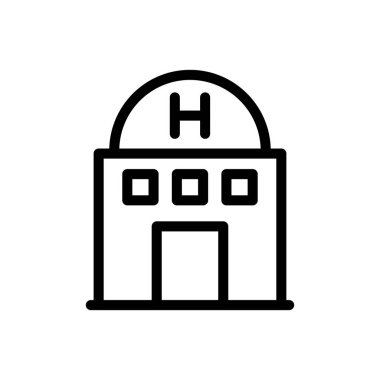 restoran vektörü ince çizgi simgesi