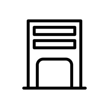 gerçek vektör ince çizgi simgesi