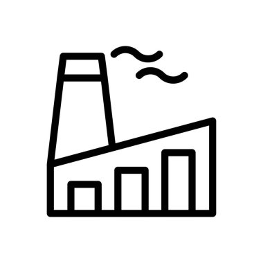 sanayi vektörü ince çizgi simgesi