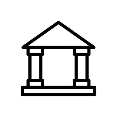 adacık vektörü ince çizgi simgesi