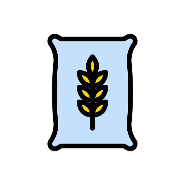 Sack Vector Flat Color Icon — 스톡 벡터