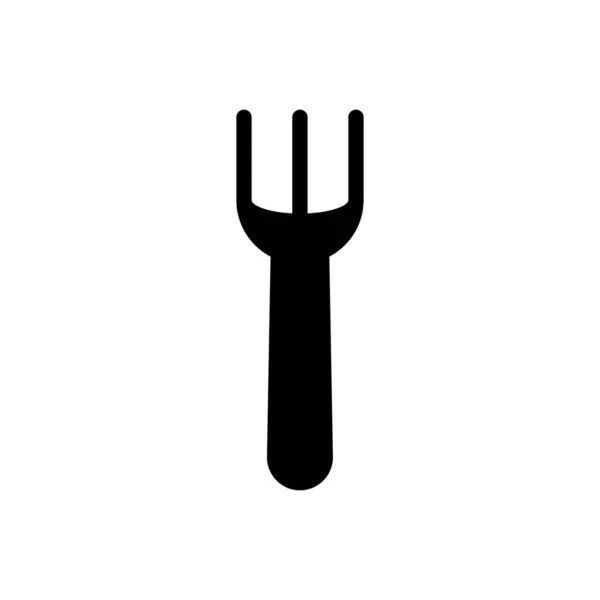 Löffelvektorglyphen Flaches Symbol — Stockvektor