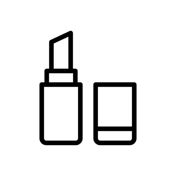 Icône Ligne Mince Vecteur Maquillage — Image vectorielle