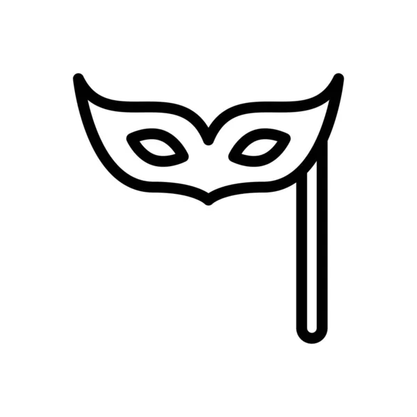Maske Vektör Ince Çizgi Simgesi — Stok Vektör
