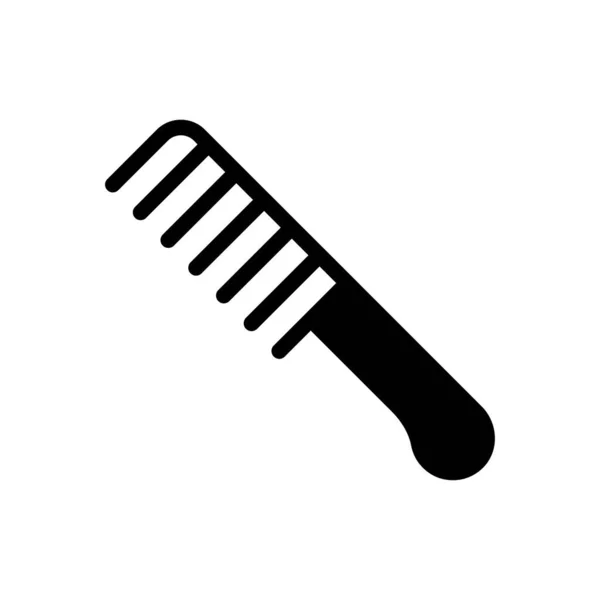 Haarvektorglyphen Flaches Symbol — Stockvektor