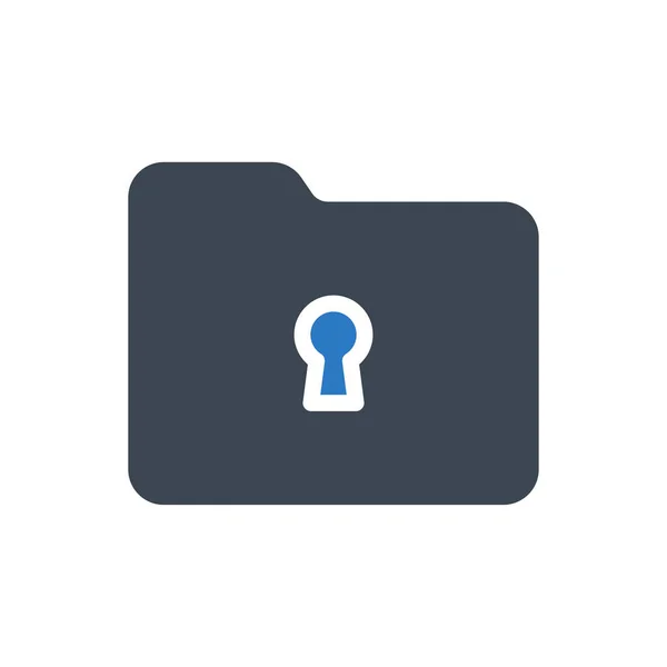 Security Vector Glyph Color Icon — Stock Vector