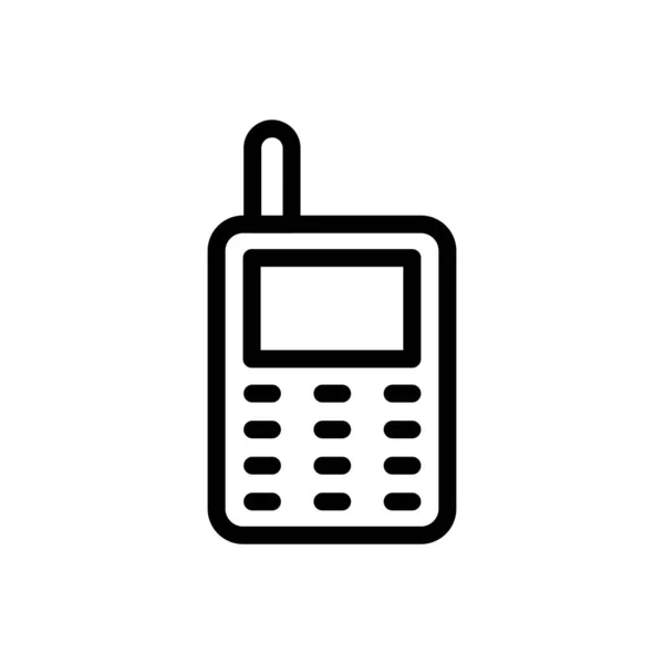 Téléphone Vecteur Plat Icône Couleur — Image vectorielle
