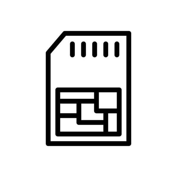 Chip Vektor Flache Farbe Symbol — Stockvektor
