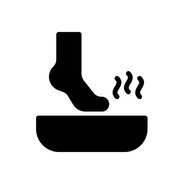 Foot Vector Glyph Flat Icon — Stock Vector