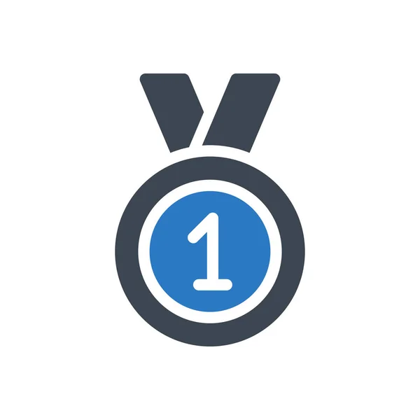 Badge Vector Glyph Color Icon — Stock Vector